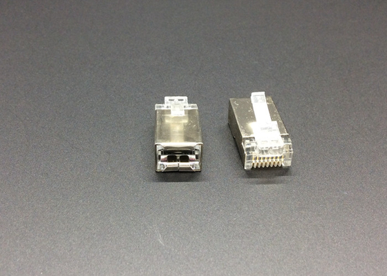 FTP CAT5E RJ45 Shielded 3U Gold Plated 8P8C Lan Cable Connector CCTV Cable Accessories