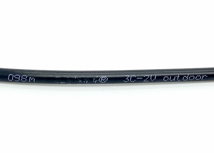 3C-2V PE UV JIS Series Electrical 75 Ohm Coaxial Cable Outdoor For TV Video