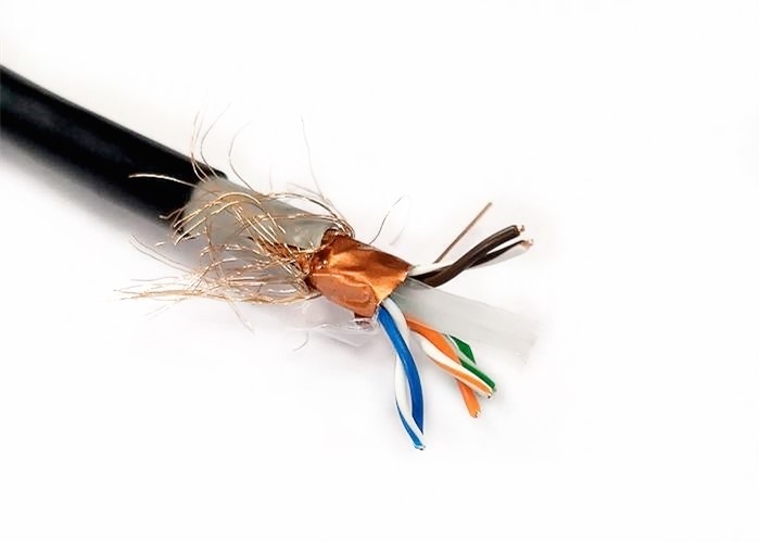 PVC PE Double Sheath SFTP Bulk CAT6 Ethernet Cable 1000ft