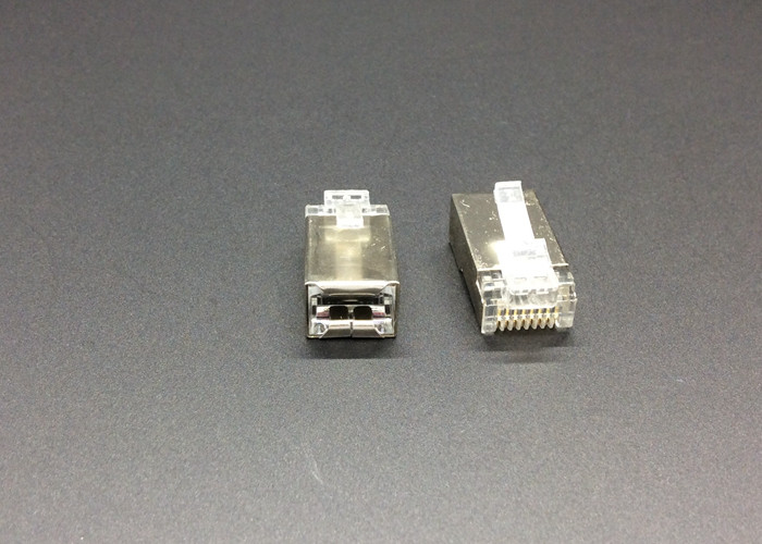 FTP CAT5E RJ45 Shielded 3U Gold Plated 8P8C Lan Cable Connector CCTV Cable Accessories