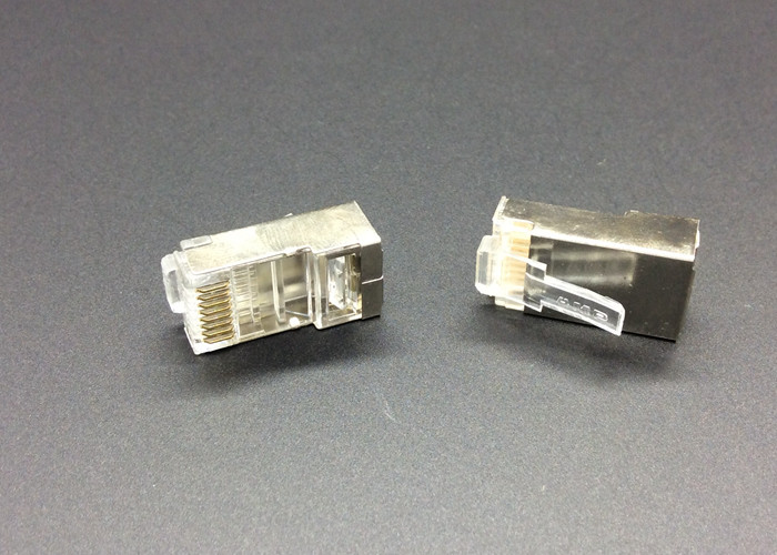 FTP CAT5E RJ45 Shielded 3U Gold Plated 8P8C Lan Cable Connector CCTV Cable Accessories