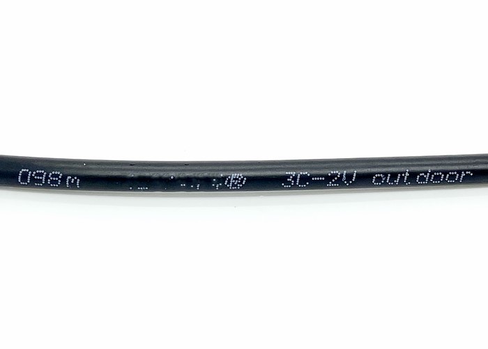 3C-2V PE UV JIS Series Electrical 75 Ohm Coaxial Cable Outdoor For TV Video