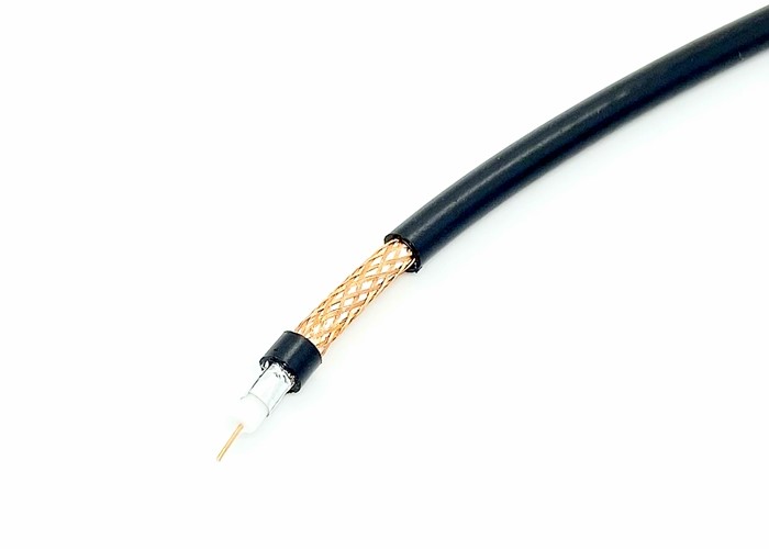 3C-2V PE UV JIS Series Electrical 75 Ohm Coaxial Cable Outdoor For TV Video